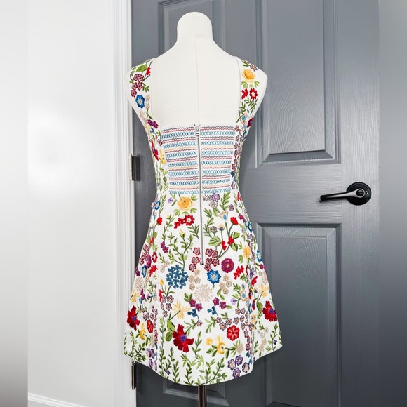 Alice + Olivia Lindsey Embroidered Minidress - Picture 4 of 8